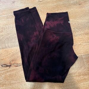 Lululemon diamond die align 25” leggings size 4